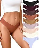 Take Talk Underwear Womens 9 Pack Seamless Thongs No Show Workout Panties