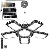 AEQ Solar Shed Light All Day Available, 267LED Solar Lights Outdoor Indoor with Motion Sensor, Remote Control, Timer, Waterproof Pendant Lights for Gazebo, Shed, Garage, Barn