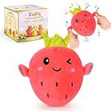 SNUGPLAY Interactive Music Plush Toy Set, Musical Sensory Toys, Strawberry