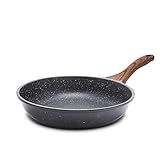 SENSARTE Nonstick Frying Pan Skillet, Swiss Granite Coating Omelette Pan, Healthy Stone Cookware Chef's Pan, PFOA Free (9.5 Inch)
