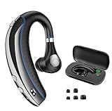 Bluetooth Headset, Bluetooth Earpiece with Noise Canceling Microphone, 0.53oz Ultralight V5.3 Wireless Headset with Charging Case Mute Button 56H Playtime Multi point for Work Cell Phone Driver Office