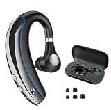 Bluetooth Headset, Bluetooth Earpiece with Noise Canceling Microphone, 0.53oz Ultralight V5.3 Wireless Headset with Charging Case Mute Button 56H Playtime Multi point for Work Cell Phone Driver Office