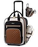 LOVEVOOK Underseat Carry On Luggage with Wheels, Lightweight Stylish Under Seat Luggage, Soft Sided Small Personal Item Suitcase for Travel