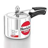 Hawkins Aluminium 3 Litre Classic Pressure Cooker, Tall Design Inner Lid Cooker, Best Cooker, Silver (Cl3T)