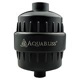 AquaBliss High Output Revitalizing Shower Filter - Reduces Dry Itchy Skin, Dandruff, Eczema, and Dramatically Improves The Condition of Your Skin, Hair and Nails - Matte Black (SF100-BK)