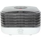Ronco Turbo EZ-Store 5-Tray Dehydrator with Convection Air Flow, Food Preserver Adjustable Temperature Control, Quiet Operation, for Jerky, Fruits, Vegetables, Herbs, White