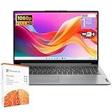 Lenovo IdeaPad 1 Student Laptop, Intel Dual Core Processor, 20GB RAM, 1TB SSD + 128GB eMMC, 15.6" FHD Display, 1 Year Office 365, Windows 11 Home, Wi-Fi 6, Webcam, Bluetooth, SD Card Reader, Grey