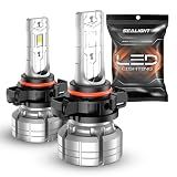 SEALIGHT 5202 LED Fog Light Bulbs, 12000LM 24W Strong Penetration 5202 5201 PS19W PS24W Fog Lights LED Bulb, 6500k Cool White 5530 CSP Chips, IP68 Waterproof Plug and Play, Pack of 2