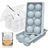 WIBIMEN 2.5-Inch Large Ice Cube Molds, 2-Pack Round Ice Ball Molds