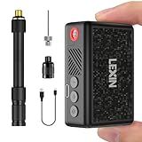 LEXIN P2 Mini Electric Bike Pump with Gauge, 130PSI Portable Bicycle Pump with Presta & Schrader Valve, 800mAh Air Pump for Bike Tires, Auto Shut-Off, Fast Inflation for Road Bike, MTB, E-Bikes