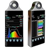 Spectrometer Color Illuminometer CCT CRI Light Meter Measurement Tool, Portable Spectrophotometer with PC Software for Lighting Design, Photography, Research