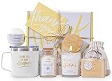 Thank You Gifts for Women Spa Thoughtful Unique Office Gift for Coworkers Nurse Friends Men Boss Employee Secretary Hostess Teacher Mom Principal Appreciation Gift Boxes Coffee Mug Holiday Gift Basket