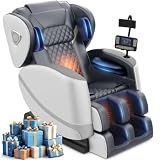 FURNIMAT Massage Chair Full Body Zero Gravity Recliner, 2026 Leather Gray
