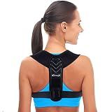 Alsoay Posture Corrector for Women and Men, Back Brace Adjustable Upper Posture Support, Back Support, Comfortable Back Straightener Support for Clavicle Support, and Providing Pain Relief from Neck