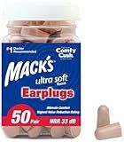 Mack's, Ultra Soft Foam Earplugs, 50 Count