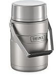 THERMOS Stainless King Food Jar with Handle, 47oz, Matte Stainless Steel