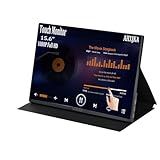 AHXJKA 15.6" Touchscreen Portable Monitor FHD 1080P IPS/HDR Laptop Screen Extender for Gaming and Computer Display, Travel Monitor with Speaker Compatible with Laptop PC Phone PS Xbox Switch