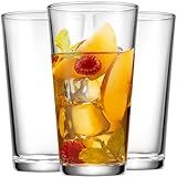 Home Essentials Drinking Glass Set - 10 Highball Glass Cups, 16 Oz. Basic Water Glasses, Beer, Juice, Cocktails, Wine, Iced Tea, Bar Glasses. Dishwasher Safe