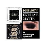 BEPHOLAN Single Matte Black Eyeshadow Palette,Cake Eyeliner Powder Goth Makeup Eyeshadow, Black Gothic Vampire Blood Makeup,Black Rose