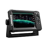 Lowrance Eagle 7 FishFinder/Chartplotter with TripleShot HD Transducer and C-MAP Discover MicroSD Charts, 5-inch IPS Screen, Black, 000-16228-001