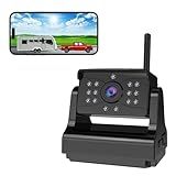 Wireless Backup Camera,Ultra Strong WiFi Signal Clear Picture Magnetic Rechargeable Rear View Reverse Back up Camera for Hitch Tow Gooseneck Travel Boat Horse 5th Wheel Trailer Truck Camper Pickup RV