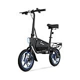 Jetson Bolt X Electric Bike, Foot Pegs, Easy-Folding, Built-in Carrying Handle, Rear Cargo Rack, Twist Throttle, Cruise Control, Up to 15.5 MPH, Range Up to 15 Miles, Ages 12+, Black, JBOLTX-BLK