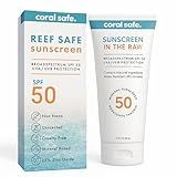 Reef Safe Sunscreen Travel Lotion SPF 50 - Mexico & Hawaii 104 Reef Act Compliant, Biodegradable, Zinc, Vitamin E, Oxybenzone & Octinoxate Free, Water Resistant, Natural Ingredients, by Coral Safe