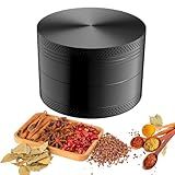 2.5'' Grinder Spice Grinder Kitchen Tools Sharp Teeth for Fine Grinding Black