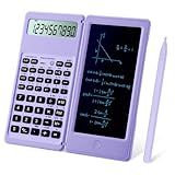 IPepul Scientific Calculators for Students, 10-Digit Large Screen, Math Calculator with Notepad, Classroom Must Haves for Middle High School Supplies & College(Purple)