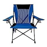 Kijaro Dual Lock Folding Camp Chairs - Versatile for Sports, Outdoors & Lawns - Locks Positions - Maldives Blue