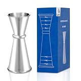 Lexenic 2oz 1oz Japanese Jigger, 304 Stainless Steel- (Pack 1)