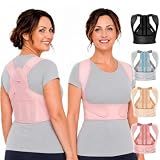 Fit Geno Posture Corrector for Women Lite, Upper Back Brace for Slouching