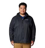 Columbia Men's Watertight II Waterproof Rain Jacket, Black, 1X