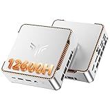 KAMRUI P2 Mini PC Windows 11 Pro, In·tel Core i5-12600H Desktop pc(Beat 4300/1185G7/12450H up to 4.5GHz), 16GB DDR4 512GB SSD Mini computer, Triple 4K Display HDMI+DP+Type-C, Business Home Office Game