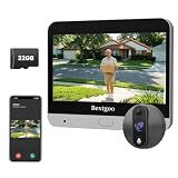 Peephole Camera for Apartment Door, 2K Doorbell Camera with 4.3" Monitor