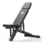 1400LB Professional Weight Bench, 24 + 9 Adjustable Workout Benches for Home Gym Fitness, Foldable Head Heavy Duty Gym Bench for Strength Training, Weight Lifting, Decline/Flat/Incline Bench Press