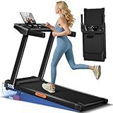 LONTEK 3-in-1 Foldable Treadmill with 15% Incline, Portable Treadmills for Home and Office, Folding Treadmill with Handles, 3.0HP Quiet Walking Pad with Three Screen Display, 300Lbs Capacity