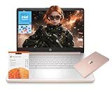 HP 14" Laptop, Intel Processor N150 (Beat i3) 4GB RAM 128GB UFS 1-Year Office 365 Copilot AI Win11 WiFi6 Computer for Creator Business Gaming Student