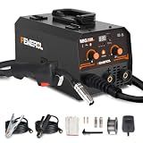 FEMEROL MIG Welder,2 in 1 Flux core/Stick Welder,130Amp 110V Gasless MIG Welding Machine with Synergy IGBT Inverter Welder Portable Wire Feed Welder