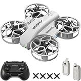 SIMREX Mini Drone for Kids & Beginners, RC Quadcopter with Altitude Hold, 3 Speed Modes, One Key Takeoff/Landing, Headless Mode, Cool LED Lights, Stunt Flip, Ideal Christmas Birthday Gift Toy(Gray)