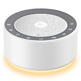 Kipcush White Noise Machine for Baby & Adults, 30 Soothing Sounds, Sleep Sound Machine with 8 Color Night Light, Memory Function, White Noise for Sleeping, Nursery, Office, Travel & Relaxation