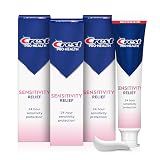 Crest Sensitivity Toothpaste 4.8 oz (3 Pack), Relieves Sensitivity, Strengthens Gums, Anticavity