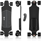 Askate A1 Electric Skateboard with Remote, Rang Up to 17 Miles, 8 Ply Canadian Maple, Smooth Breaking, Suitable for Younger Beginners