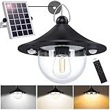 AEQ Solar Shed Light Outdoor Indoor 3000LM Solar Lights Daytime Available Waterproof with 3 Color Temps, Remote Control, 5 Modes & Double Motion Sensor, Solar Indoor Lights for Gazebo Shed Garage Barn