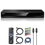 Panasonic DP-UB820-K 4K UHD Blu-ray Player With HDR10+, Dolby Vision, Network Streaming + HDMI Cables + Network and Optical Audio Cables