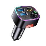 Syncwire Bluetooth 5.4 Car Adapter 48W FM Transmitter for Hands Free Calls