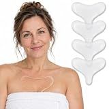 ENNMCDH 4-Pcs Chest Wrinkle Pads Reusable Silicone Nighttime Patches
