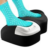 Everlasting Comfort Foot Rest for Under Desk at Work - Memory Foam Office Foot Stool & Under Desk Footrest Leg Elevation Pillow for Gaming & Home Office, Supports Posture