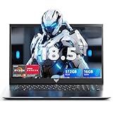 MALLRACE Laptop,18.5 Inch Laptops Computer with 8000 mAh Battery,AMD Ryzen 4300U (up to 3.7GHz),16GB DDR4 RAM 512GB SSD,WiFi,Dual Type-C,2026 Windows 11 Laptops for Business Office Student