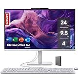 Lenovo IdeaCentre Everyday Tasks 24" Full HD All-in-One Desktop Computer • Office 365 for the Web • Intel 4-Cores • 256GB SSD • 8GB RAM • KB and Mouse • Windows 11